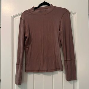 Free People mockneck long sleeve top, size large